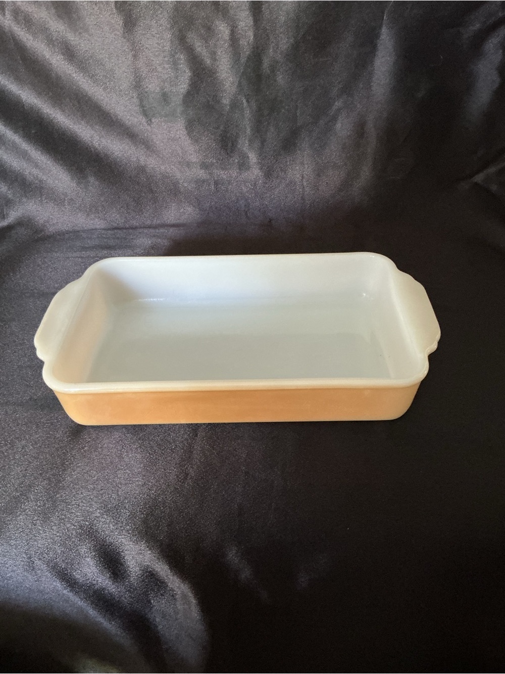Vintage Fire King Anchor Hocking Baking Dish Copper Tint